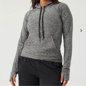 Cloud knit hoodie! Xs grey heather